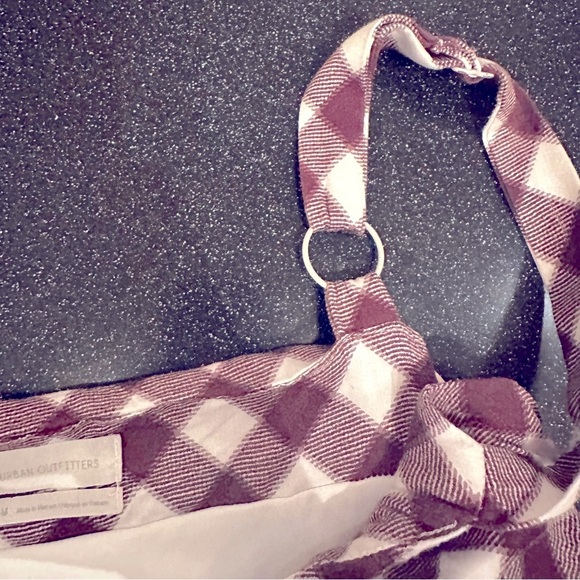 Urban Outfitters Purple and White Patterned ruched mini dress - Picture 6 of 7